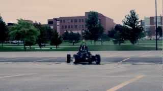 Racing College Students Dig Donuts
